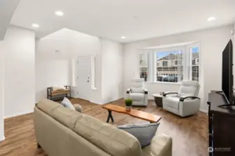 Living Room w/Bay Windows