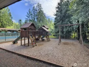 Play area outside clubhouse
