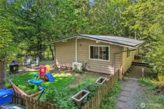 Second home presently rented.
