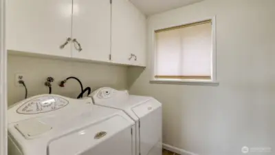 Main floor utility room