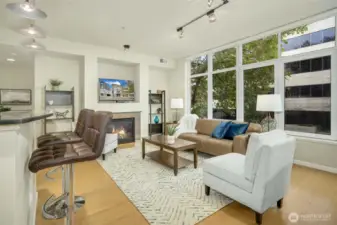 Everything on one floor and a spacious open floorplan greet you as you enter.