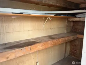 One storage area.