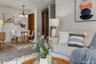Open Living and Dining Room