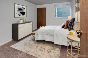 Second bedroom. Virtually staged
