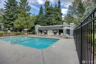 Pool and clubhouse for the residents