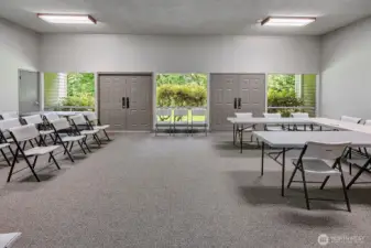 Large open room in the club house
