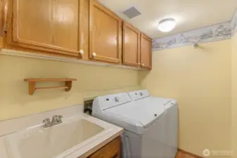 GOOD SIZED LAUNDRY ROOM W/SINK DOWNSTAIRS.  ALL APPLIANCES COME WITH THE HOME!