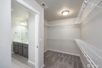 HUGE primary closet