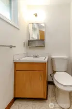 Half bath off primary