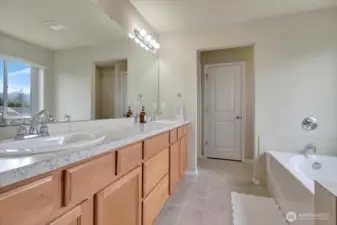 Gorgeous 5 piece bath.