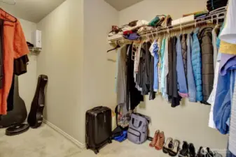 This is only 1/2 of the primary walk-in closet.  It just keeps going!!