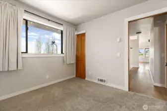 Second bedroom, with closet