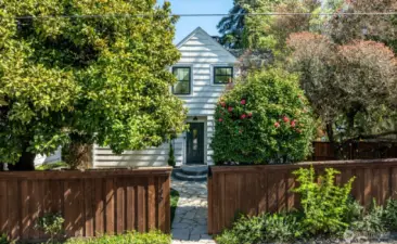 Privacy abounds leading to the front door!