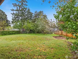 Fully fenced in back.