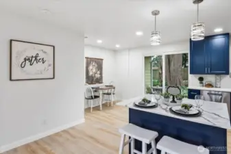 Open concept kitchen