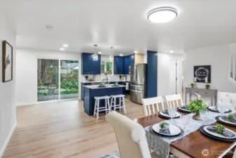 Open concept kitchen