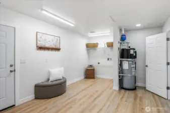 Giant mud room/utility room