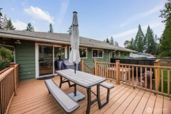 Deck 0ff of the kitchen