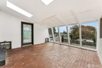 Sunroom off of Kitchen