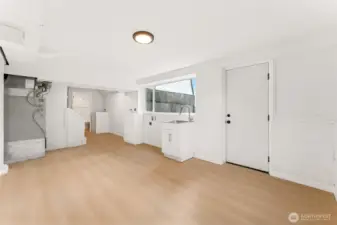 Downstairs bathed in natural light