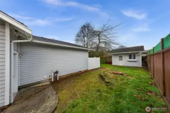 Electrified outbuilding for tools and activities