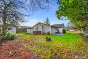 Large backyard for your enjoyment