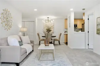 Open and spacious living room with comfortable layout.