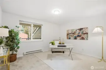 Versatile second bedroom ideal for guests, office, or flex space.