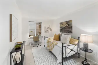 2nd bedroom would fit a king or queen as well