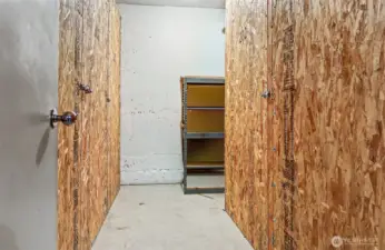 Secure Storage Room in Garage