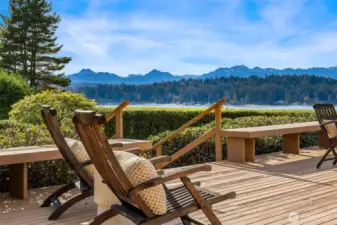 Massive deck - completely private on all sides.