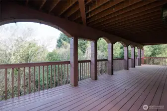 2nd floor wooden deck