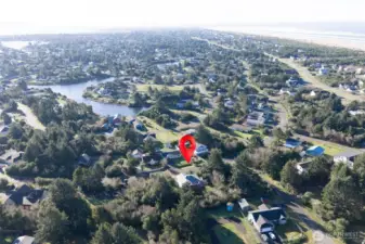 Aerial photo looking Soutwest