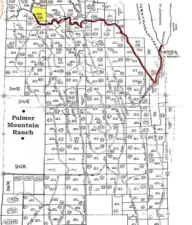 Plat map of Palmer Mountain Ranch