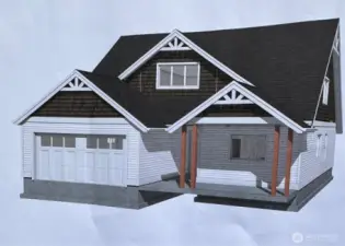 Front view of approved house plans