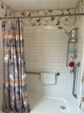Custom shower.