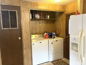 Washer and dryer come with this home.