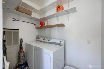 Laundry room off the dining room