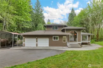 Phenomenal value ~ lowest priced single family home in Redmond, plus over 1 acre of privacy. This Redmond treasure is located in a clearing surrounded by trees ~ so private and peaceful, yet minuites to DT Redmond.