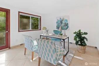 This makes a great office or home gym ~ it has it's own private deck.