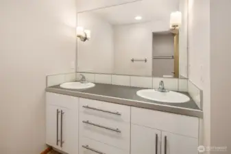 Lower Level Full Bathroom w Double Vanity