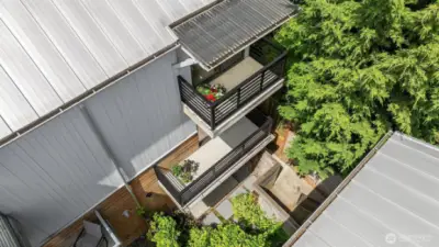 Top Down - Private Balconies & Zen Garden Patio
