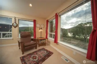 Picture windows from the sitting area on the 3rd floor.