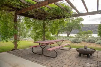 View from the patio to the river.