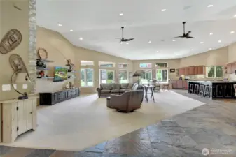 A large great room that is perfect for entertaining any size group!