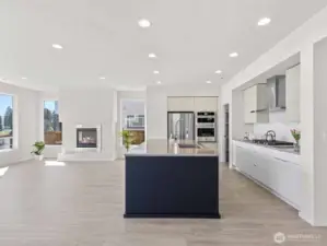 Kitchen and great room