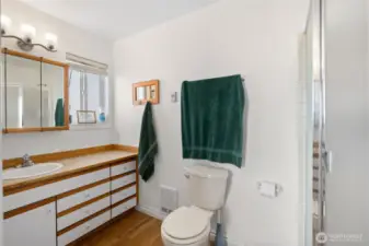 Primary bathroom.