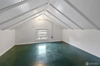 Extra finished room upstairs could flex as an office or second bedroom