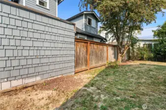 West side yard