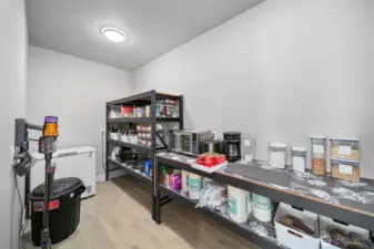 Walk-in pantry.